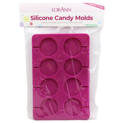 SILICONE LOLLIPOP Molds, 2-Pack by LorAnn, Candy Making Supplies