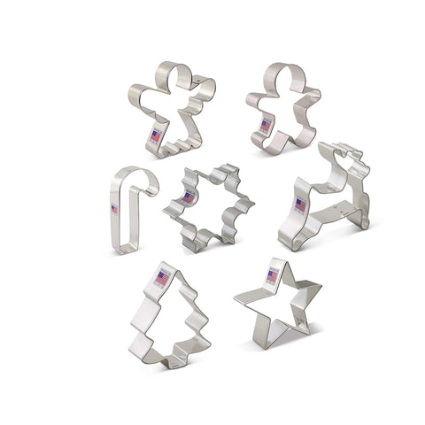 Christmas Metal Cookie Cutter Set 7 pc