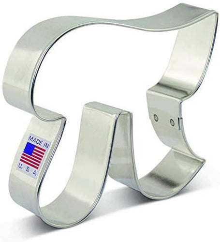 Pi Symbol Math Metal Cookie Cutter 3.75 Inch- by Ann Clark - US Tin Plated Steel - Cricket Creek 