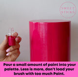 PINK GELATO Edible Art Decorative Paint by Sweet Sticks 15ml Matte, Pastel Pink