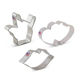 Love Is In The Air Cookie Cutter Set, 3 pc, Tin Plated Steel