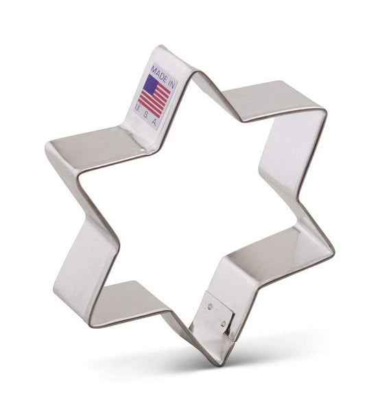 Star of David Cookie Cutter - 3.75 Inches -Ann Clark- Tin Plated Steel - Cricket Creek 