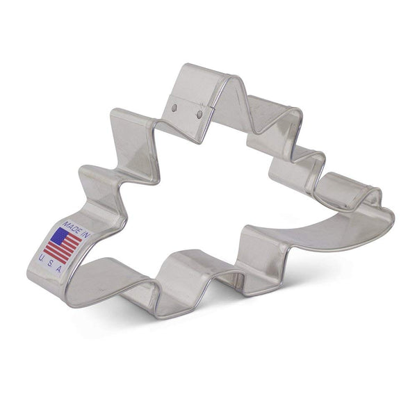 Stegosaurus Cookie Cutter- Dinosaur- Ann Clark 4.75 Inch- Tin Plated Steel - Cricket Creek 