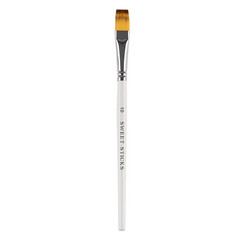 FLAT BRUSH #10 Food Grade Culinary Paint Brush by Sweet Sticks use wit –  Cricket Creek Candy & Baking Supplies