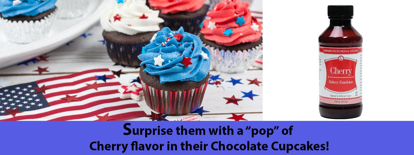 Give your cupcakes a patriotic flair!